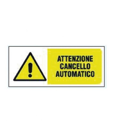 TARGA LETT CANCELLO AUTOMATICO CM 14X31