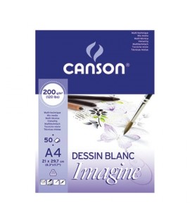 BLOC DISEGNO CANSON IMAGINE A4 GR200