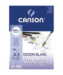BLOC DISEGNO CANSON IMAGINE A3 GR200