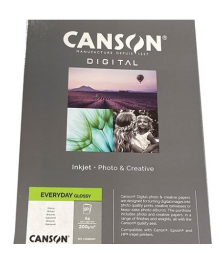 CARTA F.CANSON EVERYD.GLOSS 200G A4 50FF