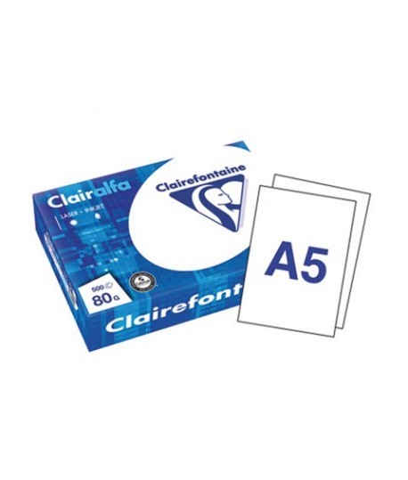 CARTA CLAIRALFA 1910 80G A5 BIANCO 500FF