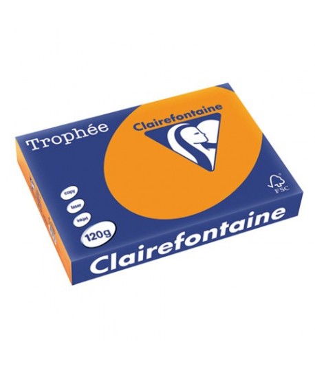 CARTA TROPHEE 120G A4 ARANCIO 1763 250F