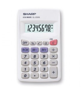 CALCOLATRICE SHARP EL-233SB DISPLAY 8C