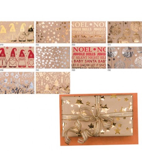 RT.CARTA REGALO METAL KRAFT 1*0,70