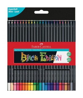 PASTELLI FABER BLACK EDITION 24PZ 116424