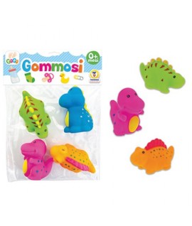 TEOREMA 67389 GOMMOSI DINOSAURI 4 PZ