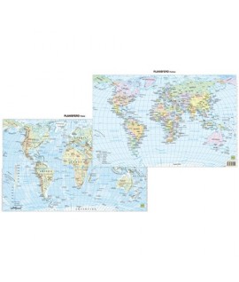 CARTA GEOGRAFICA A3 MONDO 20PZ