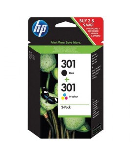 COMBO 2 PACK JET HP N301 NERA+COLORE