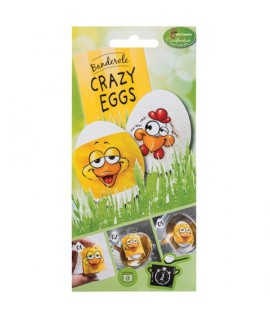 ADESIVI PER UOVA"CRAZY EGGS"12PZ 1024466