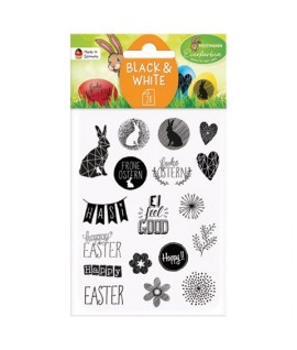 ADESIVI PASQUA 2FG BLACK&WHITE 1018605