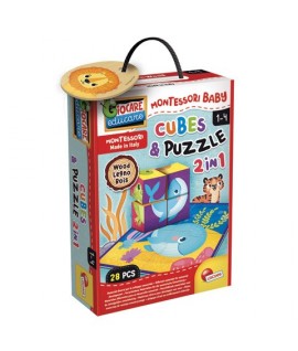 LISCIANI 98347 MONTESSORI CUBES & PUZZLE