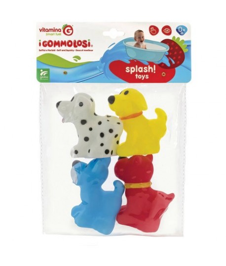 GLOBO 05558 CANI GOMMOLOSI 4PZ