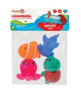 GLOBO 05524 ANIMALI MARINI 4PZ GOMMOLOSI