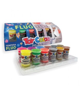 TEMPERA FLUO/METAL 25ML TOY 0652 12PZ