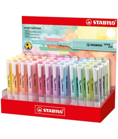 EVIDENZIATORE STABILO SWING PASTEL 48PZ