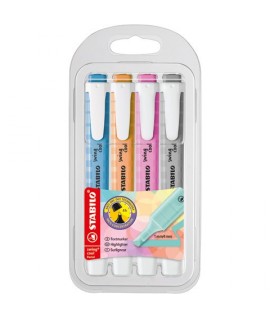 EVIDENZIATORE STABILO SWING PASTEL 4PZ