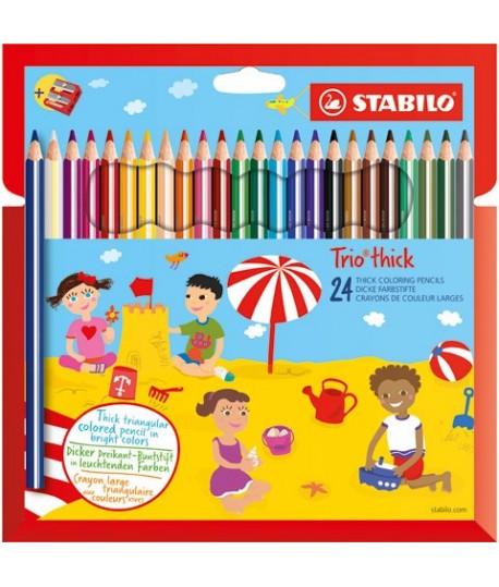 PASTELLI STABILO 203 TRIO THICK 24PZ