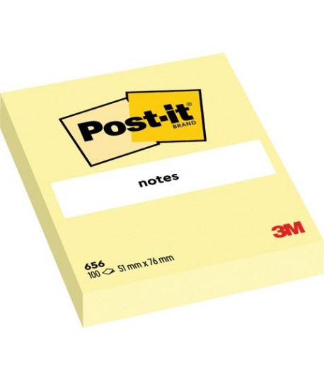 POST-IT NOTES 656 MM76X51 GIALLO 12PZ