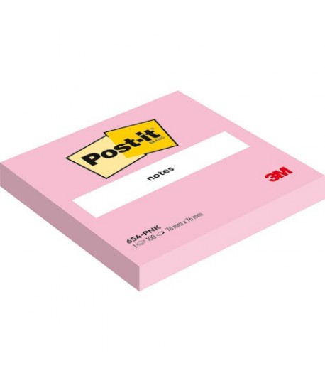 POST-IT 3M 654 MM76X76 ROSA 6PZ