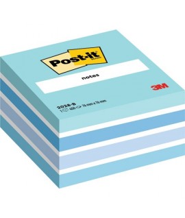 CUBO POST-IT 3M 2028 AQUARELLE BLU