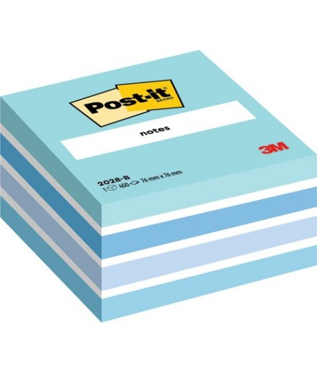 CUBO POST-IT 3M 2028 AQUARELLE BLU