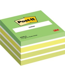 CUBO POST-IT 3M 2028 AQUARELLE GREEN