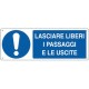 CARTELLO ALL. 35*12 LASCIARE LIBERO PASS