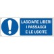 CARTELLO ALL. 35*12 LASCIARE LIBERO PASS