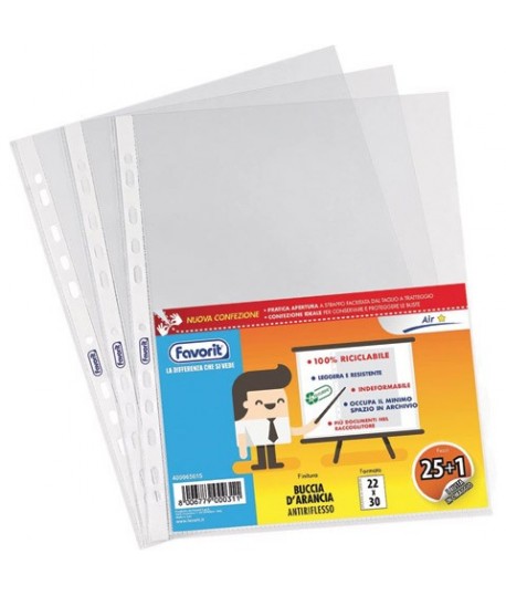 BUSTA FORI FAVOR RUVIDO 22X30 AIR 25+1PZ