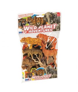 SUPERTOYS 11546 ANIMALI WILD PLANET 6PZ