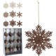 DECORO FIOCCO NEVE MARRONE CM10 APPEND