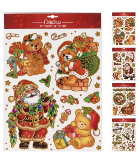 VETROFANIA NATALE BABBO/ORSO BCC100810