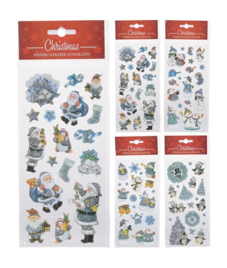 STICKERS NATALE BLU/ARG BCC700400