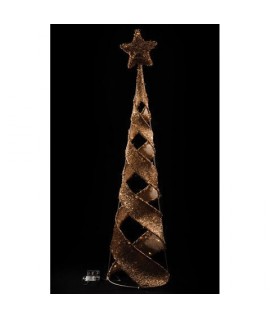 ALBERO CONO LED 50L H100 TESS ORO 81632