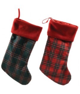 CALZA NATALE TARTAN 43X23 85020