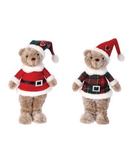 ORSO TESSUTO DEC.NATALE 20X10X50H 85269