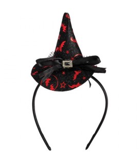 CAPPELLO STREGA NERO H9 CT3944 DEC.ROSSO