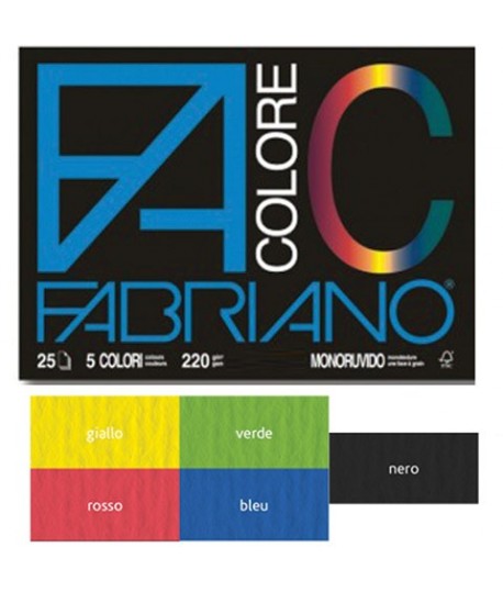 ALBUM FABRIANO COLORE 24X33 MONORUVIDO