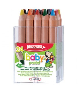 PASTELLI MAXI FIBRACOLOR BABY PASTEL 24C