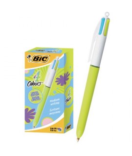 PENNA SFERA BIC 4 COLORI FUN 12PZ