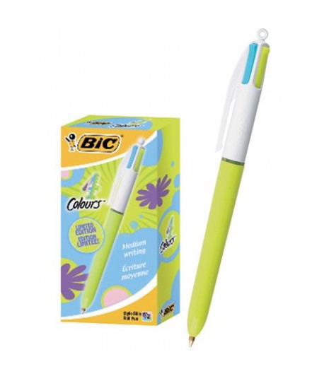 PENNA SFERA BIC 4 COLORI FUN 12PZ