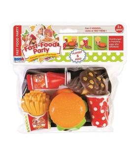 SUPERTOYS 10531 FAST FOOD 6PZ C/VASSOIO