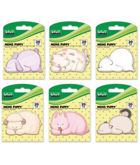 MEMO STICK ANIMALI 20FF 76*48MM 81823