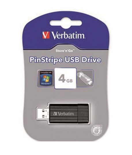 PENDRIVE USB VERBATIM PINSTRIPE 4GB