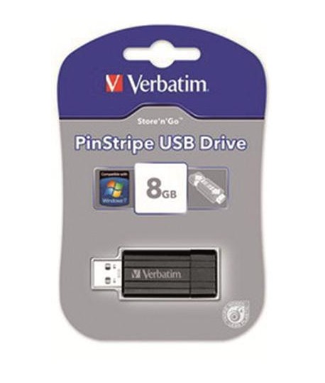 PENDRIVE USB VERBATIM PINSTRIPE 8GB