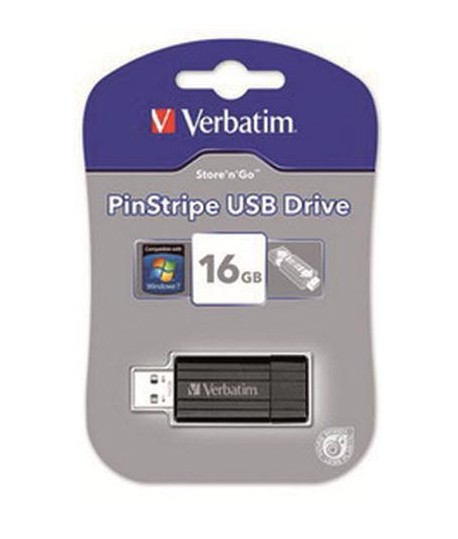 PENDRIVE USB VERBATIM PINSTRIPE 16GB