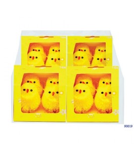 PULCINO GIALLO 4' BOX TRASP.4PZ G90019