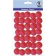 POMPON PLUSH DIAM.25 MM ROSSO 35PZ