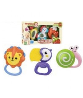 GLOBO 05571 SET 3 SONAGLI ANIMALI