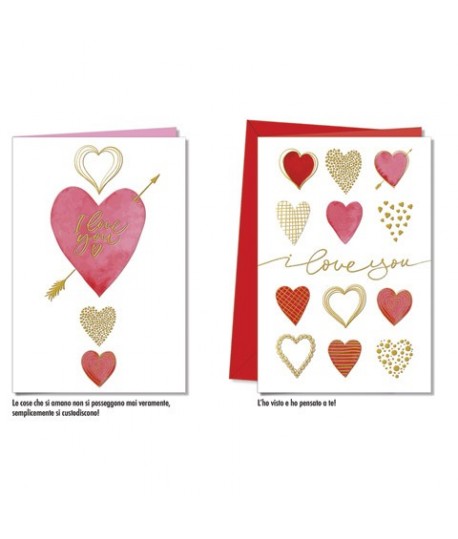 BIGLIETTO CROMO LOVE LO.8933 12PZ